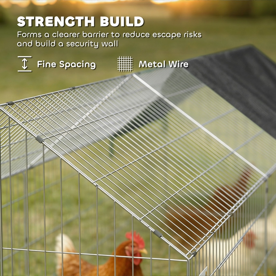 Image 926743_ALTMORE6.jpg, Product 926-743 / Price $82.99, PawHut Metal Chicken Coop Small Animal Cage 71" x 29.5" x 29.5" Black from PawHut on TSC.ca's Home & Garden department