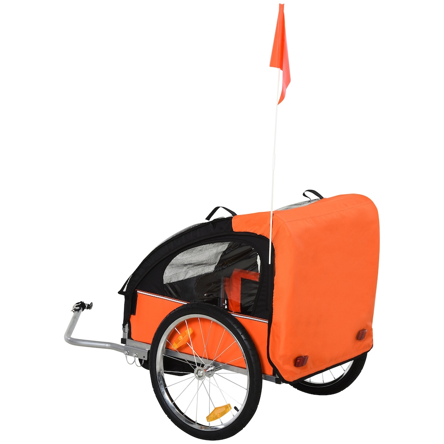 Image 926751_ALTMORE7.jpg, Product 926-751 / Price $199.99, Aosom 2-Seat Kids Child Bicycle Trailer, Orange from Aosom on TSC.ca's Toys & Hobbies department