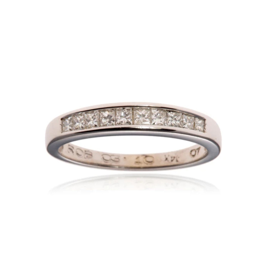 Image 926767.jpg, Product 926-767 / Price $988.00, 14K White Gold Channel Set 1/2 Eternity Diamond Band from Estate Jewel Finds on TSC.ca's Jewellery department