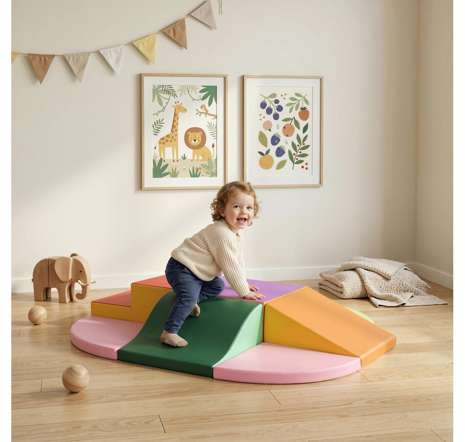 Image 926786_ALTMORE1.jpg, Product 926-786 / Price $139.99, Qaba Kids Soft Play Set, 6-Piece Foam Blocks Set for Toddler to Climb, Crawl from Qaba on TSC.ca's Home & Garden department