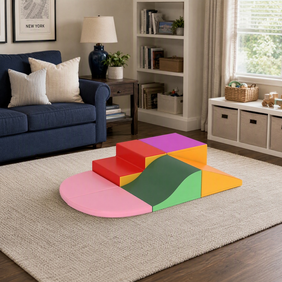 Image 926786_ALTMORE11.jpg, Product 926-786 / Price $149.99, Qaba Kids Soft Play Set, 6-Piece Foam Blocks Set for Toddler to Climb, Crawl from Qaba on TSC.ca's Home & Garden department