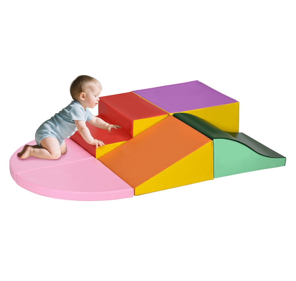 Image 926786_ST01.jpg, Product 926-786 / Price $139.99, Qaba Kids Soft Play Set, 6-Piece Foam Blocks Set for Toddler to Climb, Crawl from Qaba on TSC.ca's Home & Garden department