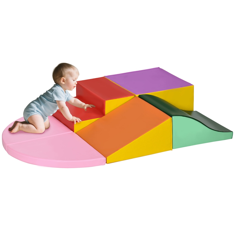 Image 926786_ST01.jpg, Product 926-786 / Price $149.99, Qaba Kids Soft Play Set, 6-Piece Foam Blocks Set for Toddler to Climb, Crawl from Qaba on TSC.ca's Home & Garden department