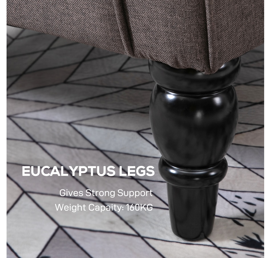 Image 926789_ALTMORE31.jpg, Product 926-789 / Price $254.99 - $299.99, HOMCOM Button-Tufted Accent Chair with High Wingback, Rounded Cushioned Armrests from HOMCOM on TSC.ca's Home & Garden department