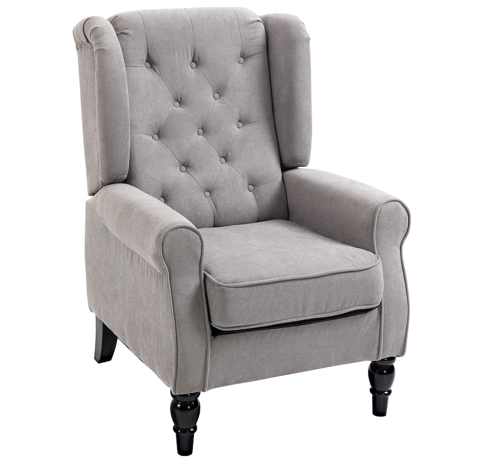 Image 926789_ST02.jpg, Product 926-789 / Price $254.99 - $299.99, HOMCOM Button-Tufted Accent Chair with High Wingback, Rounded Cushioned Armrests from HOMCOM on TSC.ca's Home & Garden department