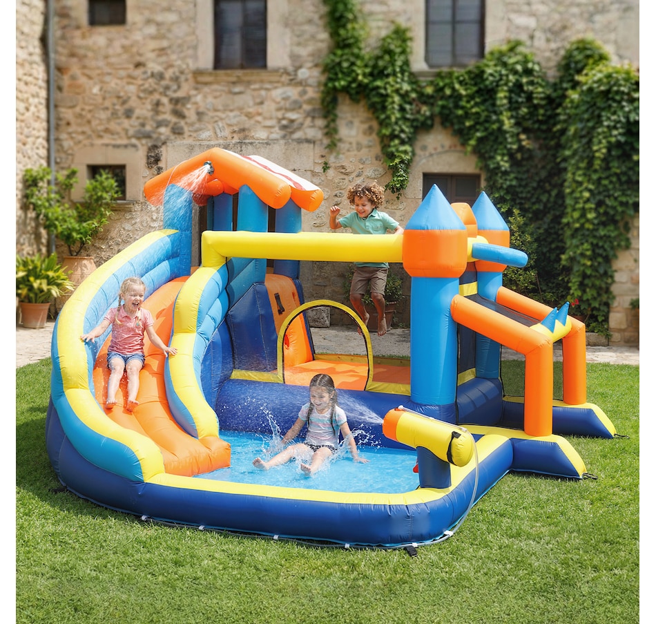 Image 926796_ALTMORE1.jpg, Product 926-796 / Price $349.99, Qaba Inflatable Bounce House with Slide, Pool/Ball Pit for Indoor Outdoor from Qaba on TSC.ca's Home & Garden department
