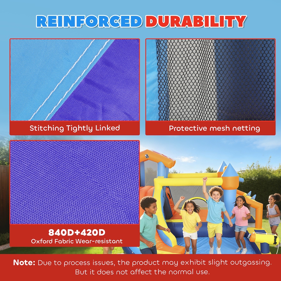 Image 926796_ALTMORE4.jpg, Product 926-796 / Price $359.99, Qaba Inflatable Bounce House with Slide, Pool/Ball Pit for Indoor Outdoor from Qaba on TSC.ca's Home & Garden department