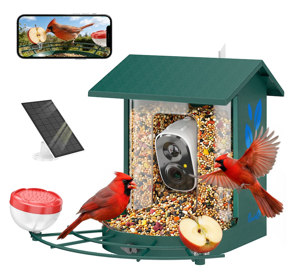 Image 926805.jpg, Product 926-805 / Price $89.99, PawHut Smart Bird Feeder Camera with AI Identify, 2K HD Live Video from PawHut on TSC.ca's Home & Garden department