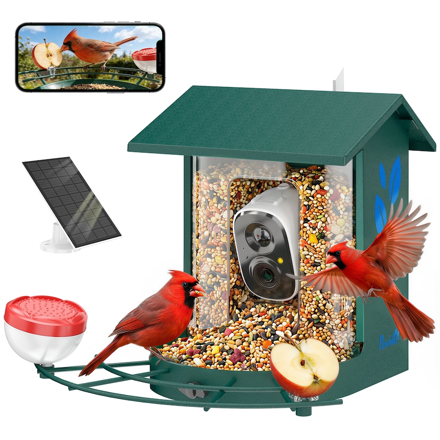 Image 926805.jpg, Product 926-805 / Price $122.99, PawHut Smart Bird Feeder Camera with AI Identify, 2K HD Live Video from PawHut on TSC.ca's Home & Garden department