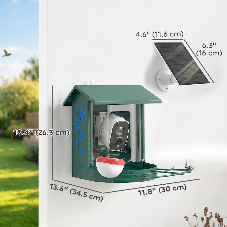 Image 926805_ALTMORE2.jpg, Product 926-805 / Price $122.99, PawHut Smart Bird Feeder Camera with AI Identify, 2K HD Live Video from PawHut on TSC.ca's Home & Garden department