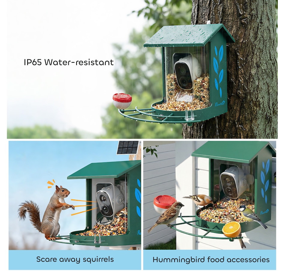 Image 926805_ALTMORE6.jpg, Product 926-805 / Price $89.99, PawHut Smart Bird Feeder Camera with AI Identify, 2K HD Live Video from PawHut on TSC.ca's Home & Garden department