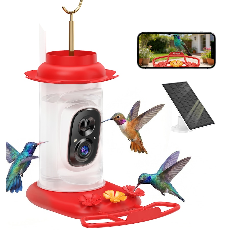 Image 926806.jpg, Product 926-806 / Price $82.99, PawHut Smart Bird Feeder with 2K HD Camera, Bird Feeder Camera AI Identify from PawHut on TSC.ca's Home & Garden department
