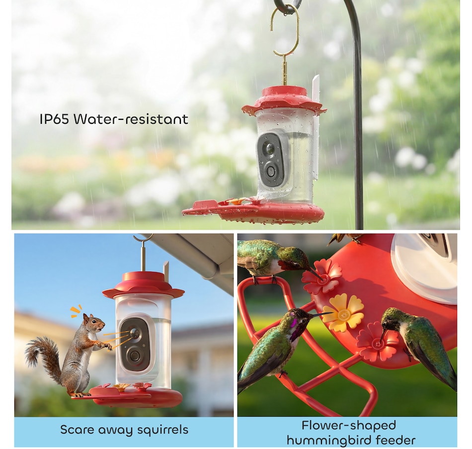 Image 926806_ALTMORE5.jpg, Product 926-806 / Price $82.99, PawHut Smart Bird Feeder with 2K HD Camera, Bird Feeder Camera AI Identify from PawHut on TSC.ca's Home & Garden department
