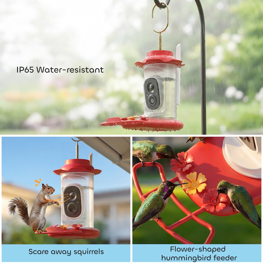 Image 926806_ALTMORE5.jpg, Product 926-806 / Price $84.99, PawHut Smart Bird Feeder with 2K HD Camera, Bird Feeder Camera AI Identify from PawHut on TSC.ca's Home & Garden department