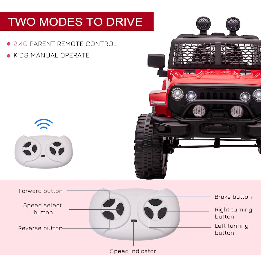 Image 926830_ALTMORE4.jpg, Product 926-830 / Price $189.99, Aosom 12V Ride On Car Off Road Truck for kids SUV Electric Battery Powered from Aosom on TSC.ca's Toys & Hobbies department