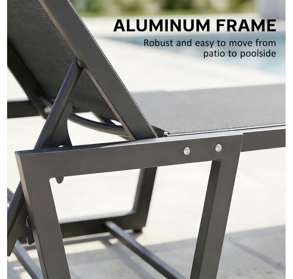 Image 926853_ALTMORE3.jpg, Product 926-853 / Price $134.99, Outsunny Lounge Chair Outdoor, 63 cm Wide Chaise Lounge Tanning Chair from Outsunny on TSC.ca's Home & Garden department
