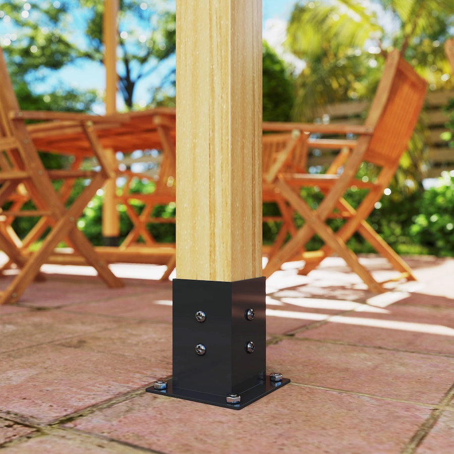 Image 926869_ALTMORE7.jpg, Product 926-869 / Price $129.99, Outsunny Pergola Brackets, 15° Slanted Roof Pergola Bracket Kit, Black from Outsunny on TSC.ca's Home & Garden department