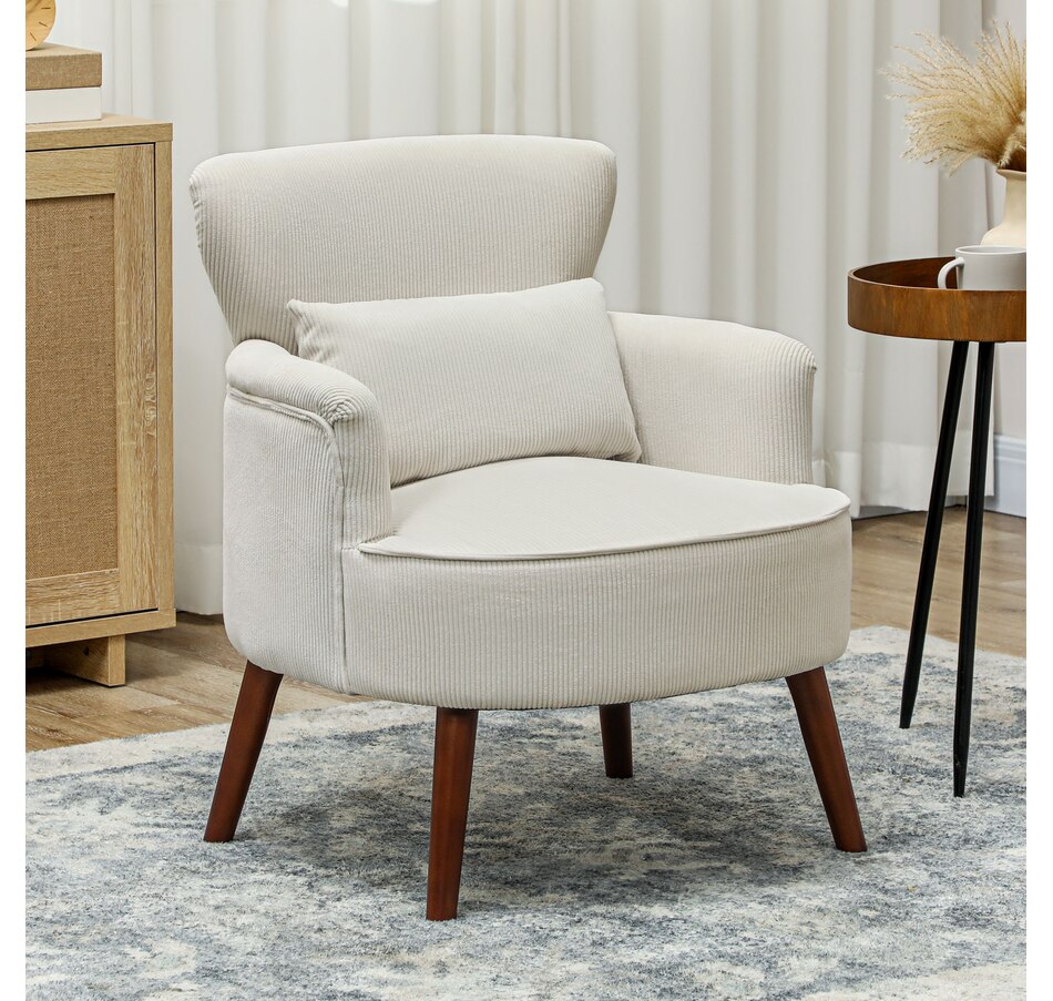 Image 926929_ALTMORE18.jpg, Product 926-929 / Price $179.99 - $199.99, HOMCOM Upholstered Accent Chair with Wood Legs for Living Room from HOMCOM on TSC.ca's Home & Garden department