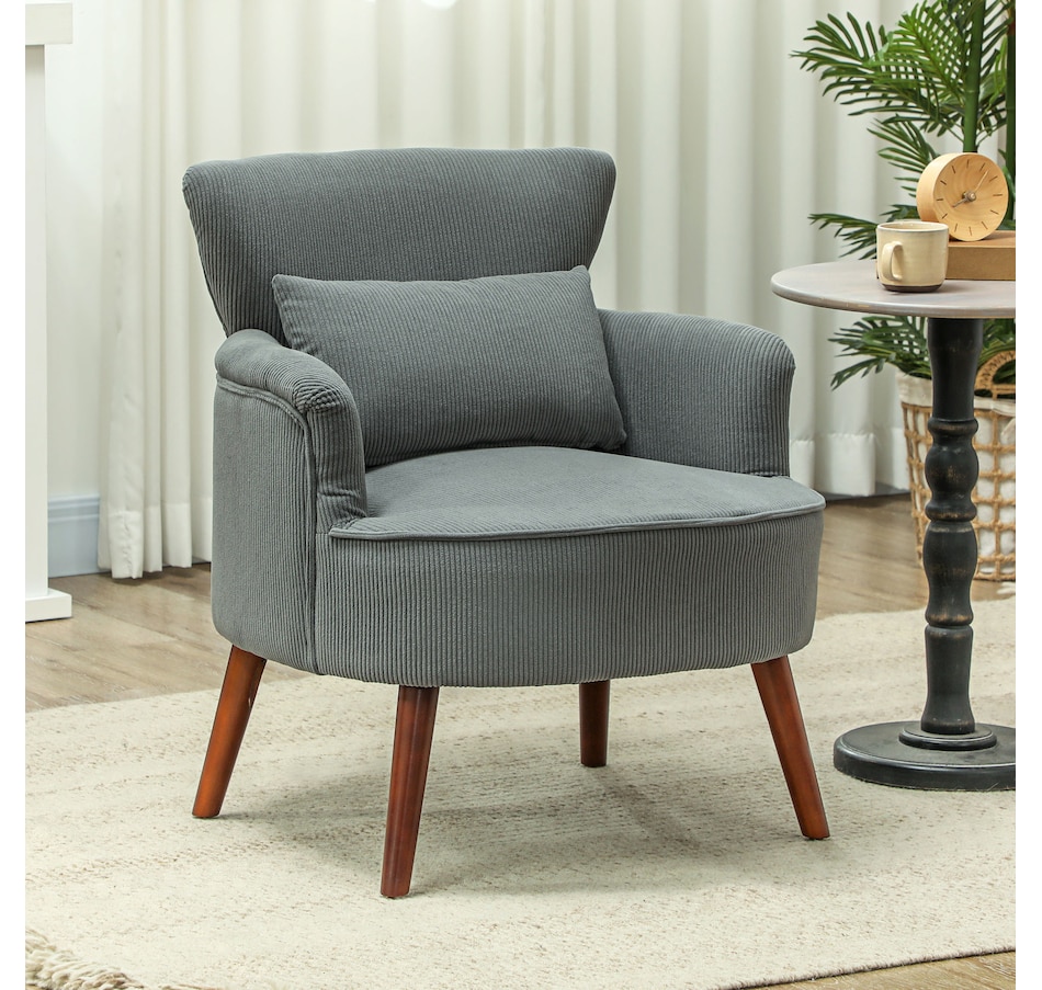 Image 926929_ALTMORE26.jpg, Product 926-929 / Price $179.99 - $199.99, HOMCOM Upholstered Accent Chair with Wood Legs for Living Room from HOMCOM on TSC.ca's Home & Garden department