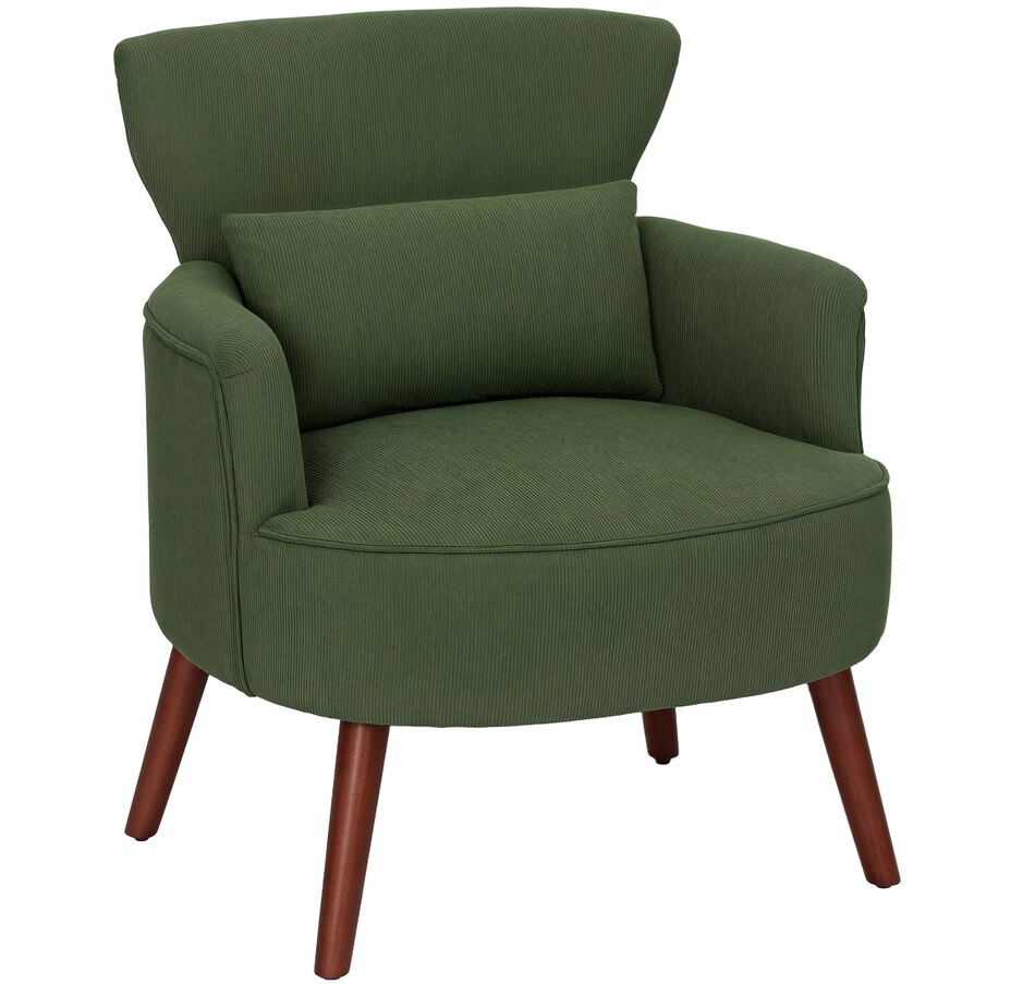 Image 926929_ST01.jpg, Product 926-929 / Price $179.99 - $199.99, HOMCOM Upholstered Accent Chair with Wood Legs for Living Room from HOMCOM on TSC.ca's Home & Garden department