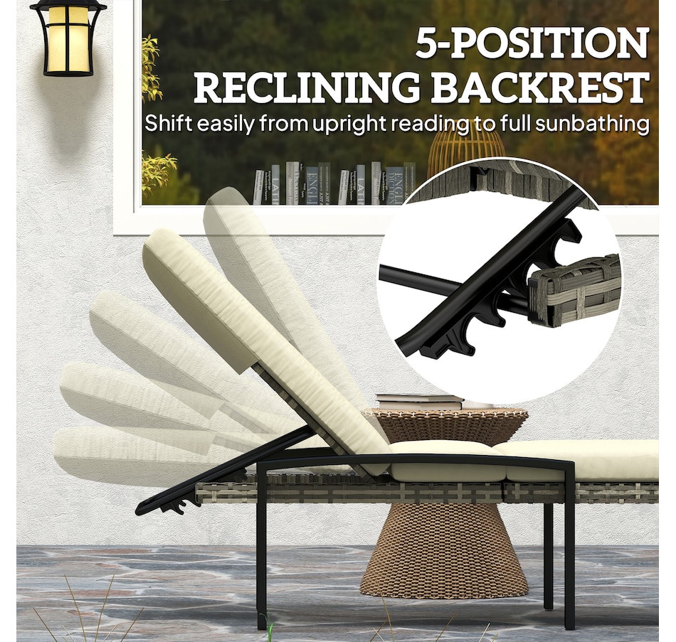 Image 926933_ALTMORE3.jpg, Product 926-933 / Price $309.99 - $339.99, Outsunny Chaise Lounge Chairs Outdoor, Set of 2 Wicker Patio Lounge Chairs from Outsunny on TSC.ca's Home & Garden department