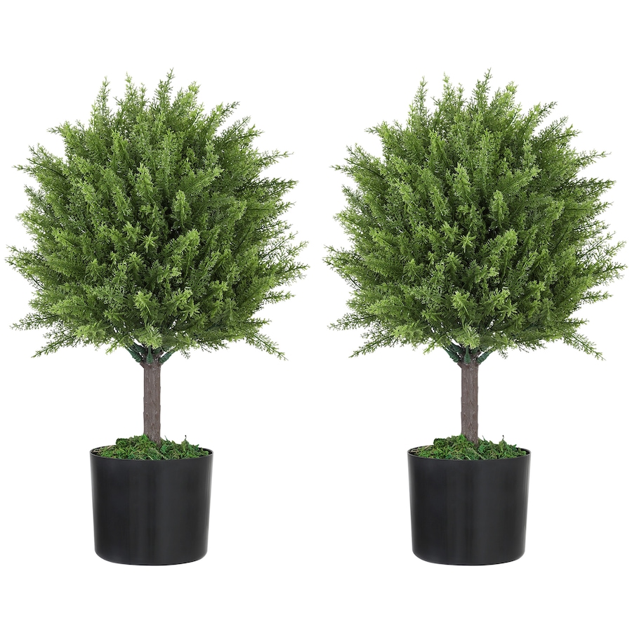 Image 927044.jpg, Product 927-044 / Price $84.99, HOMCOM Set of 2 Decorative Artificial Plants, Fake Plants for Home, Green from HOMCOM on TSC.ca's Home & Garden department
