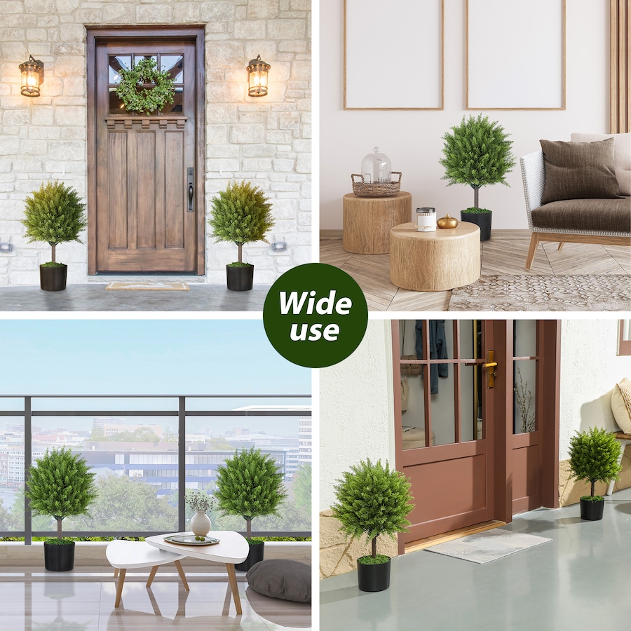 Image 927044_ALTMORE6.jpg, Product 927-044 / Price $84.99, HOMCOM Set of 2 Decorative Artificial Plants, Fake Plants for Home, Green from HOMCOM on TSC.ca's Home & Garden department