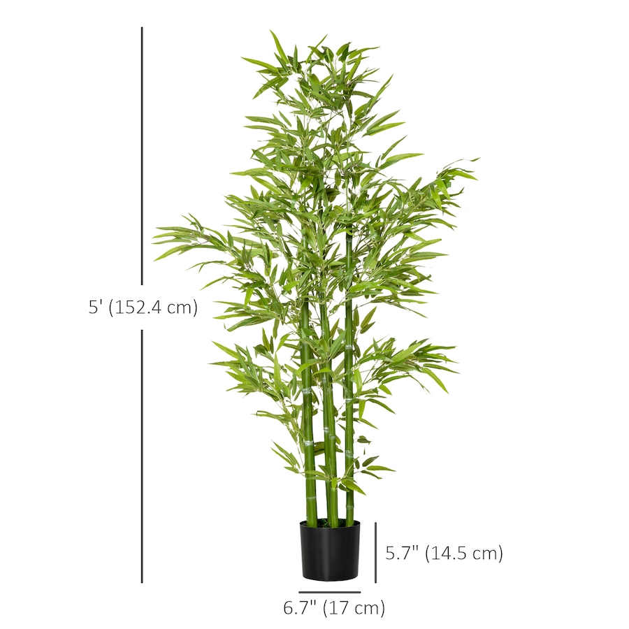 Image 927045_ALTMORE2.jpg, Product 927-045 / Price $69.99, HOMCOM 5' Artificial Bamboo Tree Fake Plant in Pot Indoor Decoration from HOMCOM on TSC.ca's Home & Garden department