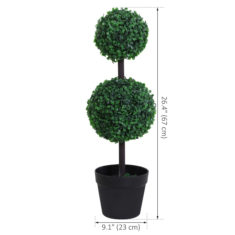 Image 927056_ALTMORE2.jpg, Product 927-056 / Price $36.99, Outsunny 2 Ball Topiary Tree for Home Office, Living Room Decor from Outsunny on TSC.ca's Home & Garden department