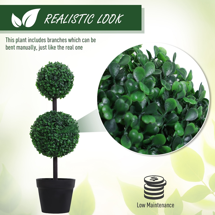Image 927056_ALTMORE6.jpg, Product 927-056 / Price $36.99, Outsunny 2 Ball Topiary Tree for Home Office, Living Room Decor from Outsunny on TSC.ca's Home & Garden department