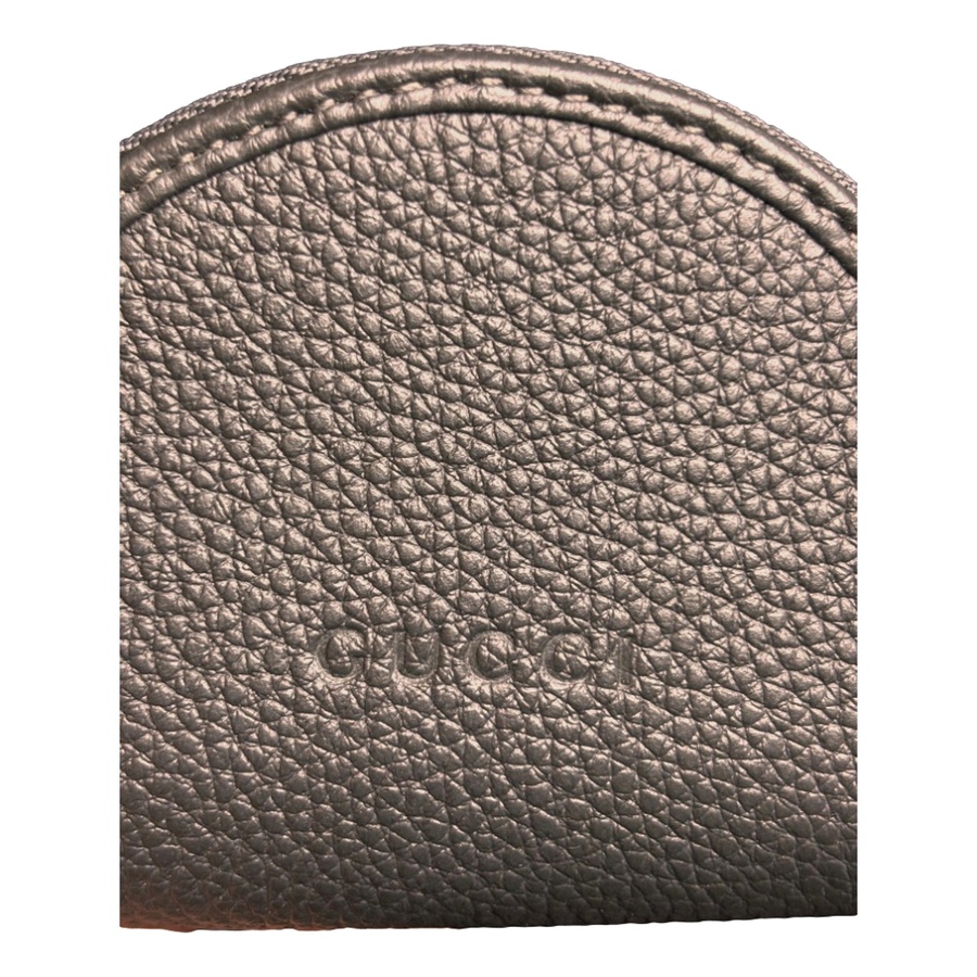 Image 929020_ALTMORE2.jpg, Product 929-020 / Price $716.00, Gucci Dark Gray Leather Earphone Case Zip Pouch Key Ring Clip from Gucci on TSC.ca's Fashion department