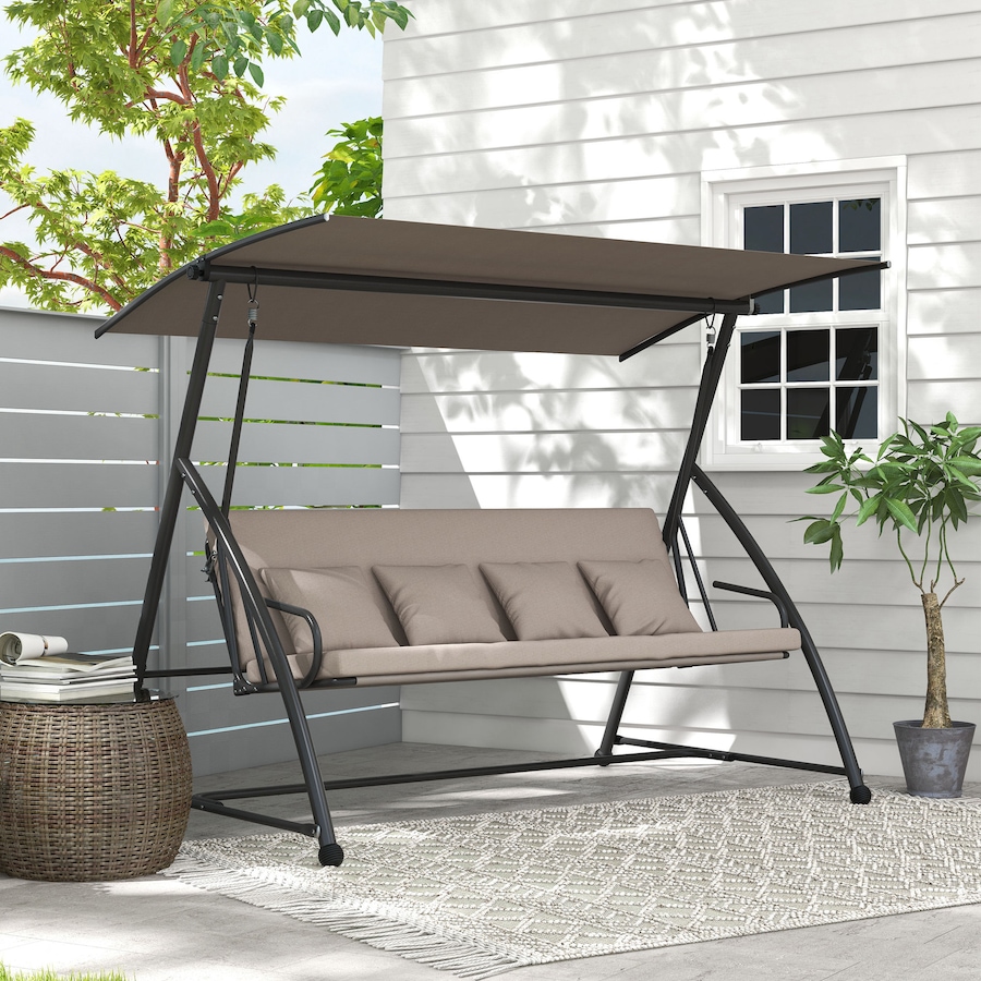 Image 929048_ALTMORE7.jpg, Product 929-048 / Price $409.99, Outsunny Patio Swing Chair, 3 Person Convertible Hammock from Outsunny on TSC.ca's Home & Garden department