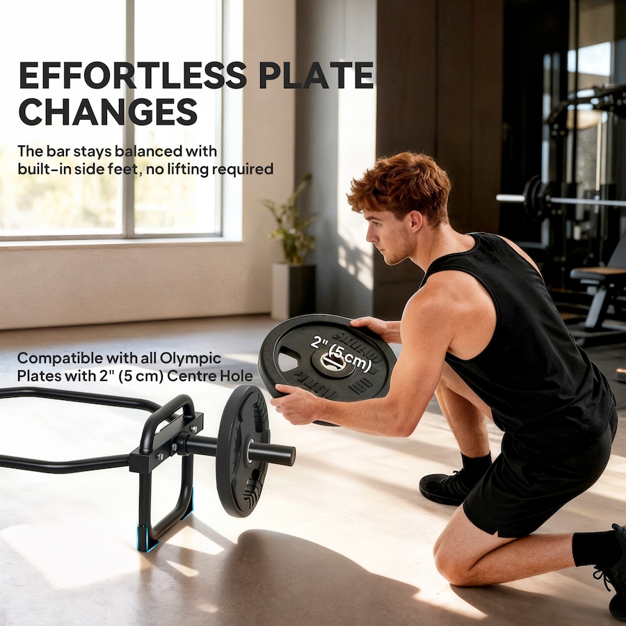Image 929056_ALTMORE5.jpg, Product 929-056 / Price $79.99, Soozier Trap Bar, 2" Hex Barbell Bar, Olympic Deadlifting Bar, Black from Soozier on TSC.ca's Health & Fitness department