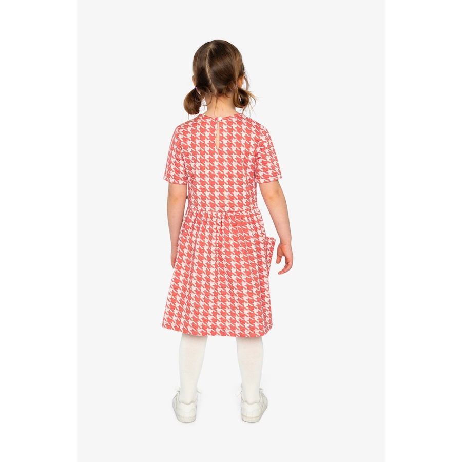 Image 929127_ALTMORE3.jpg, Product 929-127 / Price $57.00 - $61.00, Short Sleeve Dress with Pockets Houndstooth (Toddler, Little & Big Kid) from Deux par Deux on TSC.ca's Fashion department