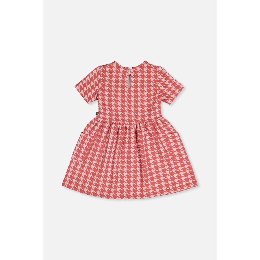 Image 929127_ALTMORE4.jpg, Product 929-127 / Price $57.00 - $61.00, Short Sleeve Dress with Pockets Houndstooth (Toddler, Little & Big Kid) from Deux par Deux on TSC.ca's Fashion department