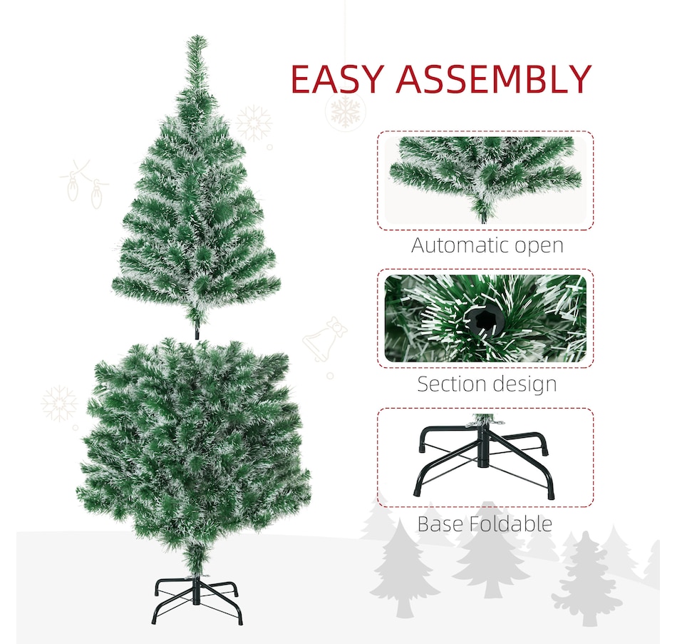 Image 929263_ALTMORE13.jpg, Product 929-263 / Price $29.99 - $49.98, HOMCOM Artificial Christmas Tree with Realistic Branches from HOMCOM on TSC.ca's Home & Garden department