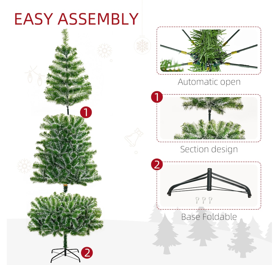 Image 929263_ALTMORE21.jpg, Product 929-263 / Price $29.99 - $49.98, HOMCOM Artificial Christmas Tree with Realistic Branches from HOMCOM on TSC.ca's Home & Garden department