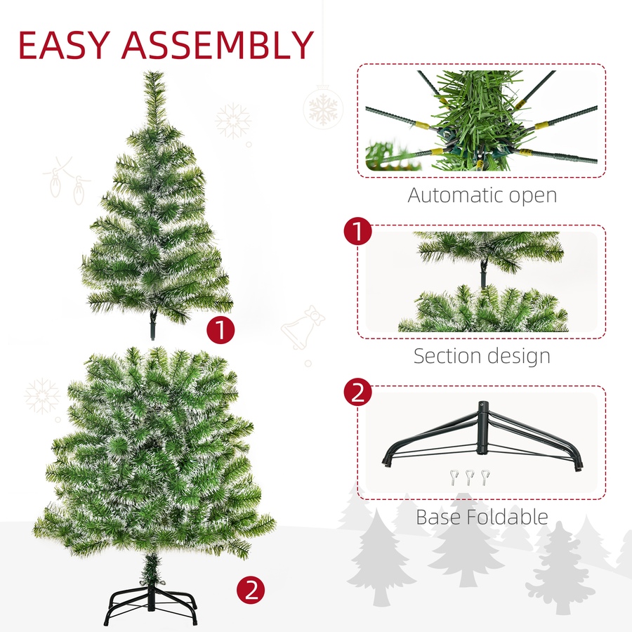 Image 929263_ALTMORE5.jpg, Product 929-263 / Price $49.98, HOMCOM Artificial Christmas Tree with Realistic Branches from HOMCOM on TSC.ca's Home & Garden department