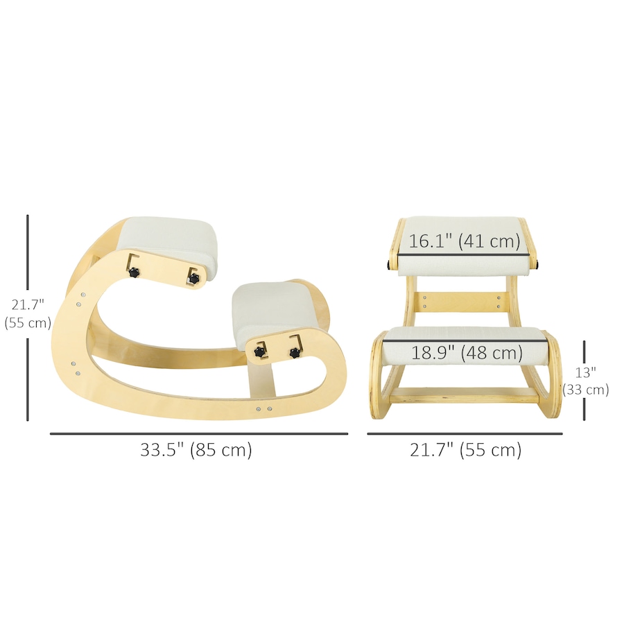 Image 929282_ALTMORE18.jpg, Product 929-282 / Price $102.99, HOMCOM Ergonomic Kneeling Chair, Adjustable Kneeling Stool, Improve Posture from HOMCOM on TSC.ca's Home & Garden department