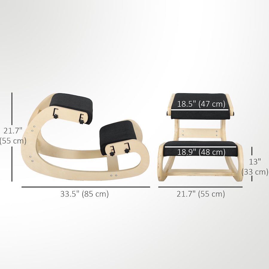 Image 929282_ALTMORE2.jpg, Product 929-282 / Price $102.99, HOMCOM Ergonomic Kneeling Chair, Adjustable Kneeling Stool, Improve Posture from HOMCOM on TSC.ca's Home & Garden department