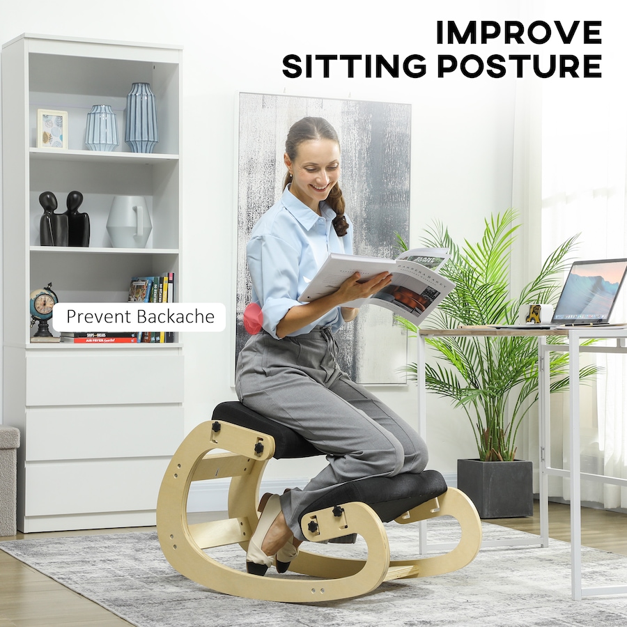 Image 929282_ALTMORE3.jpg, Product 929-282 / Price $102.99, HOMCOM Ergonomic Kneeling Chair, Adjustable Kneeling Stool, Improve Posture from HOMCOM on TSC.ca's Home & Garden department