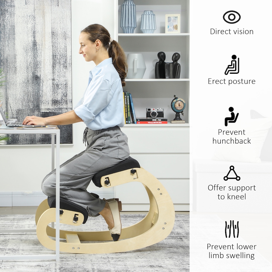 Image 929282_ALTMORE5.jpg, Product 929-282 / Price $102.99, HOMCOM Ergonomic Kneeling Chair, Adjustable Kneeling Stool, Improve Posture from HOMCOM on TSC.ca's Home & Garden department