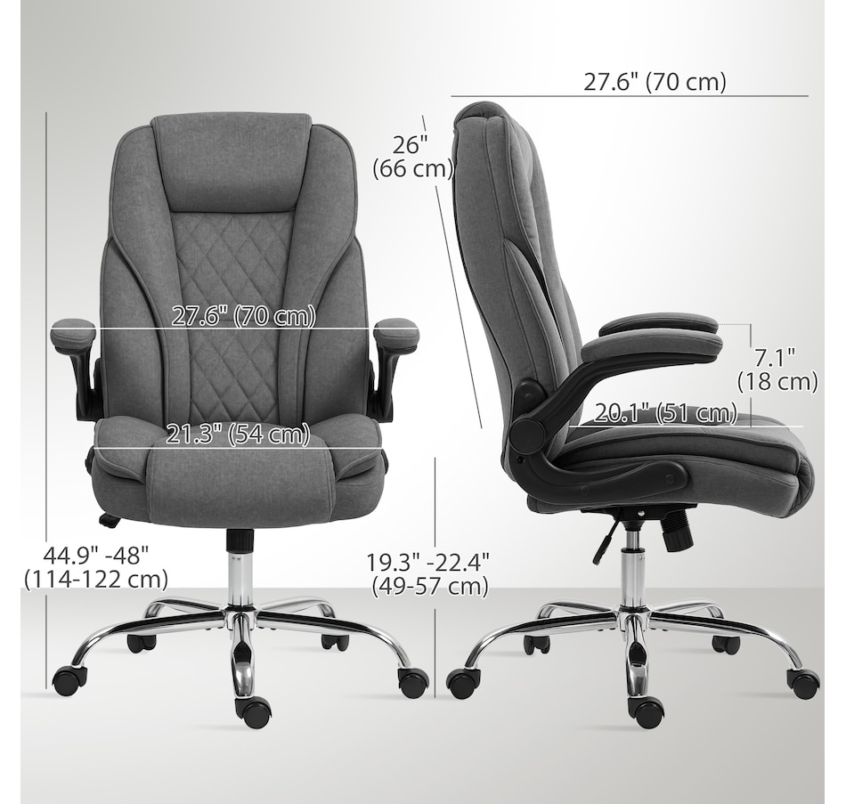 Image 929289_ALTMORE10.jpg, Product 929-289 / Price $174.99 - $184.99, HOMCOM Office Chair, Computer Desk Chair with Flip-up Armrest from HOMCOM on TSC.ca's Home & Garden department