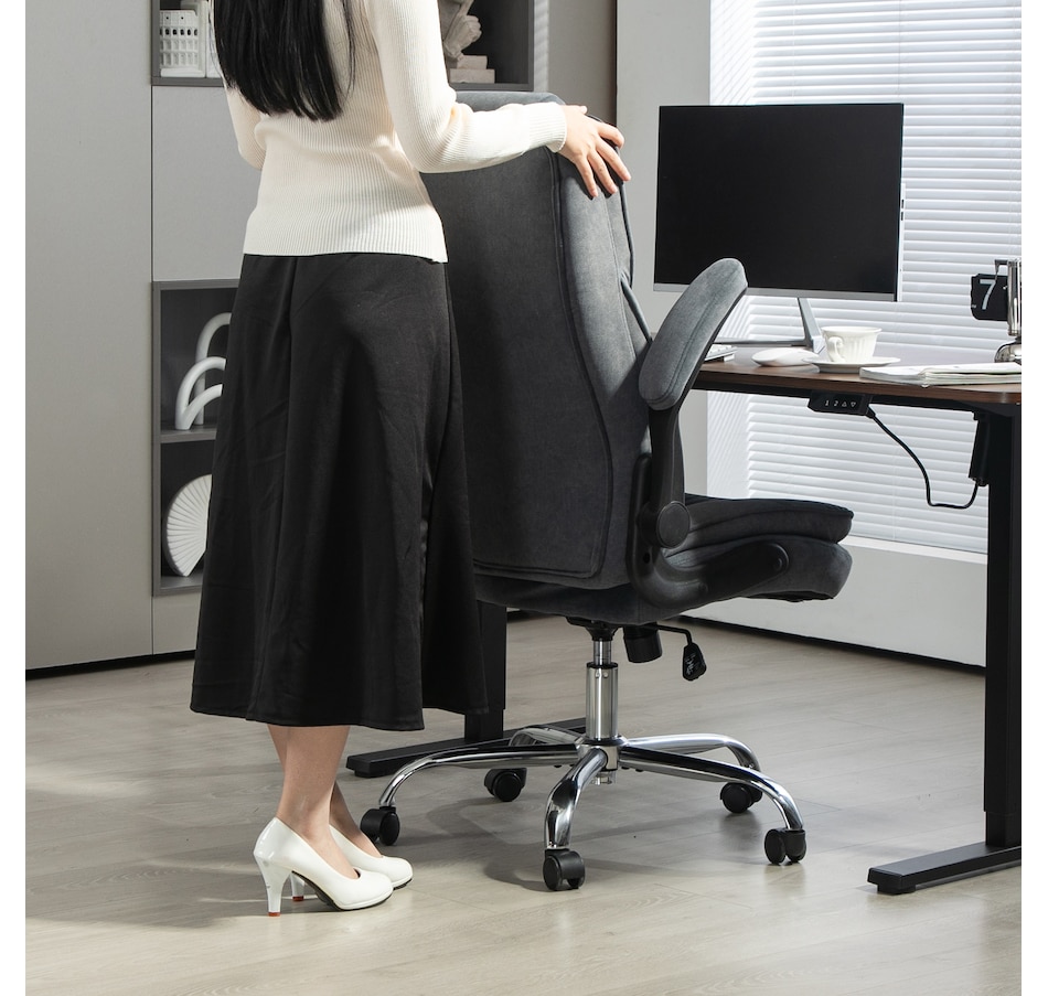 Image 929289_ALTMORE15.jpg, Product 929-289 / Price $174.99 - $184.99, HOMCOM Office Chair, Computer Desk Chair with Flip-up Armrest from HOMCOM on TSC.ca's Home & Garden department