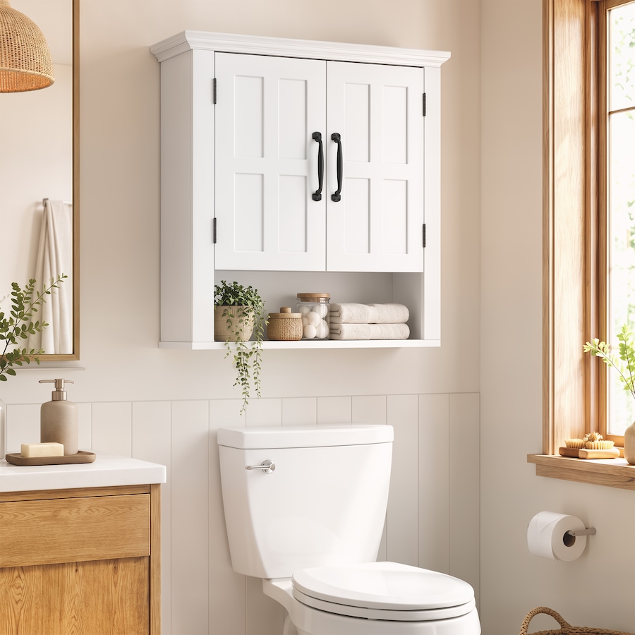 Image 929295_ALTMORE18.jpg, Product 929-295 / Price $85.49, Wall Mount Bathroom Cabinet with 2 Doors from HOMCOM on TSC.ca's Home & Garden department