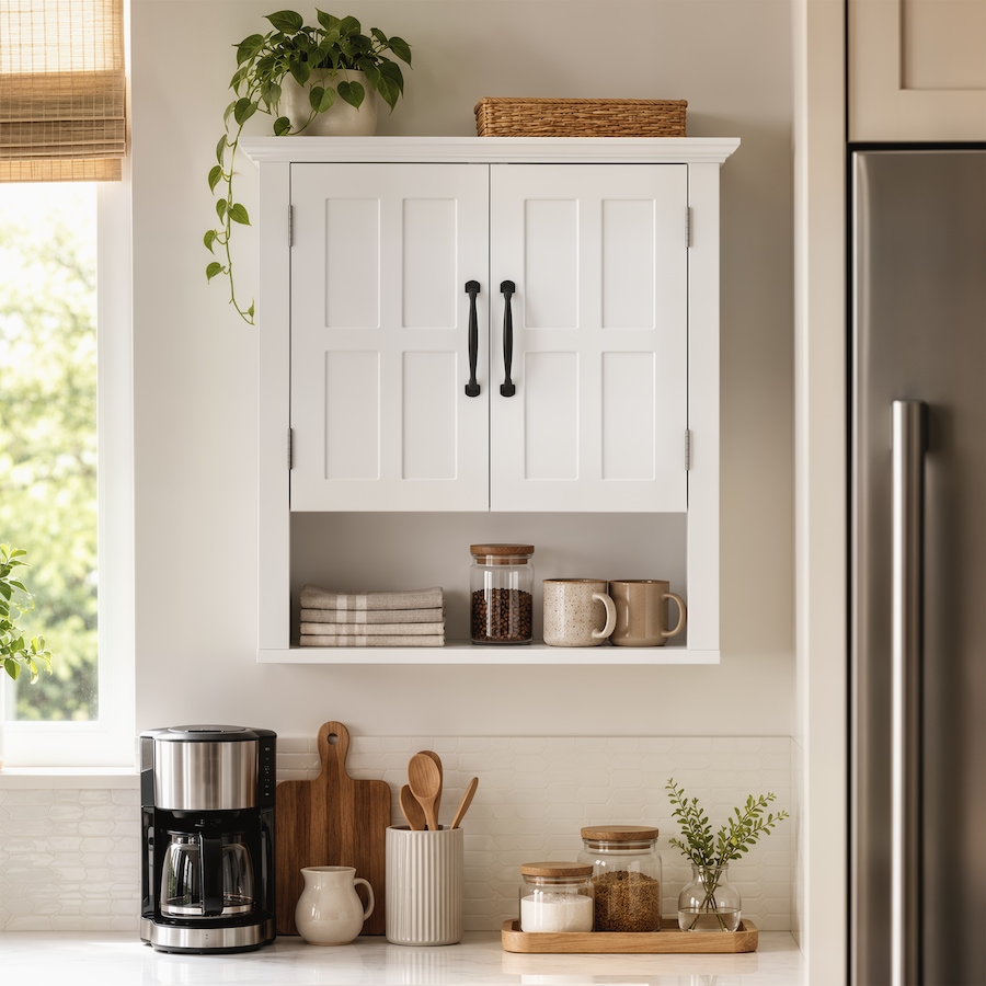 Image 929295_ALTMORE20.jpg, Product 929-295 / Price $85.49, Wall Mount Bathroom Cabinet with 2 Doors from HOMCOM on TSC.ca's Home & Garden department