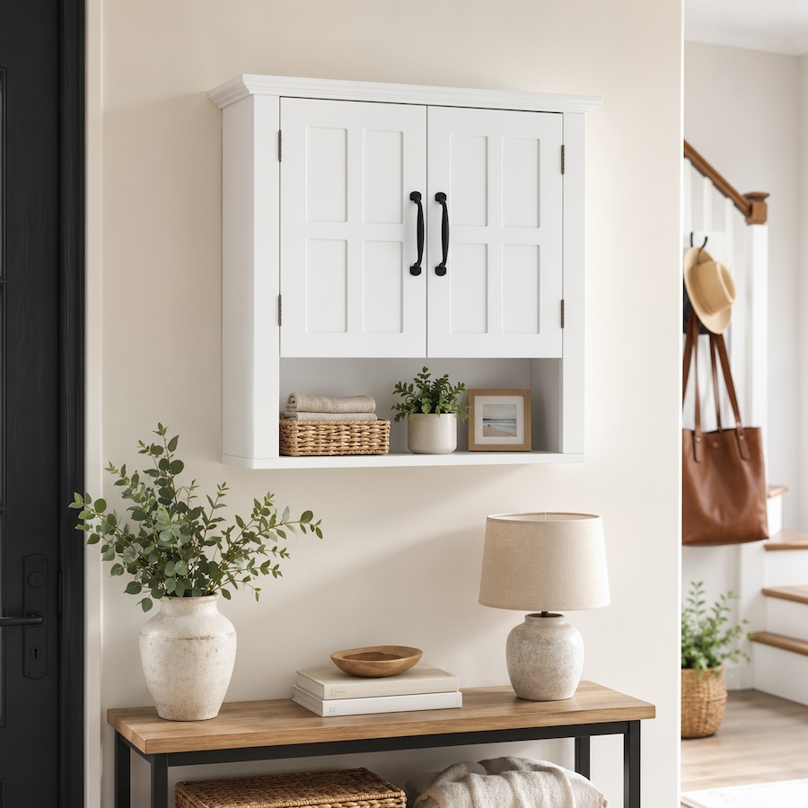 Image 929295_ALTMORE21.jpg, Product 929-295 / Price $85.49, Wall Mount Bathroom Cabinet with 2 Doors from HOMCOM on TSC.ca's Home & Garden department