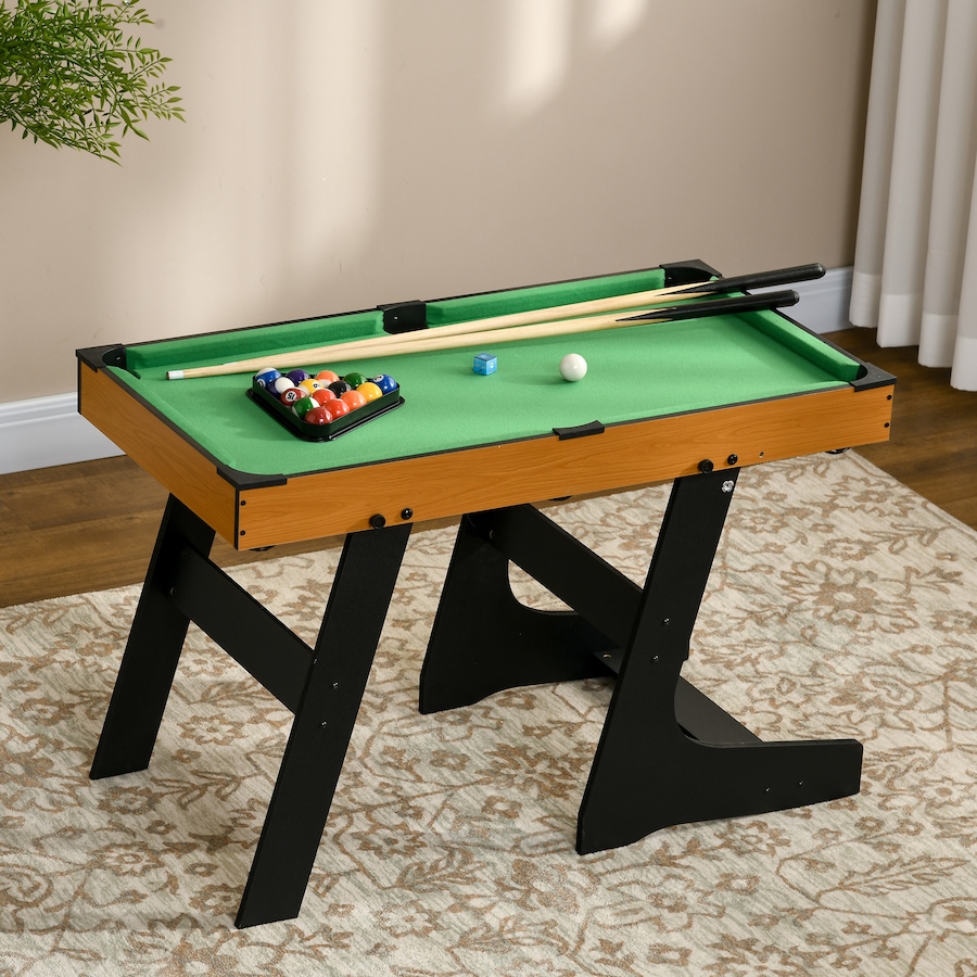 Image 929303_ALTMORE1.jpg, Product 929-303 / Price $99.99, Soozier 38" Folding Mini Pool Table Set Tabletop Billiards Game with Cues from Soozier on TSC.ca's Toys & Hobbies department