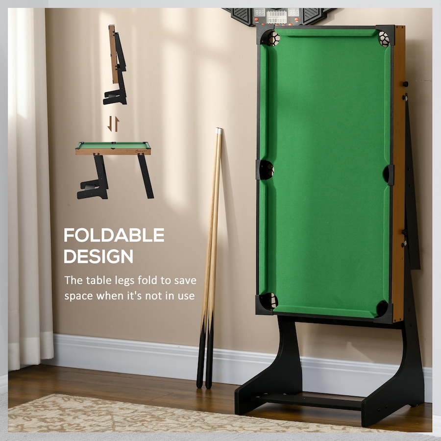 Image 929303_ALTMORE3.jpg, Product 929-303 / Price $99.99, Soozier 38" Folding Mini Pool Table Set Tabletop Billiards Game with Cues from Soozier on TSC.ca's Toys & Hobbies department