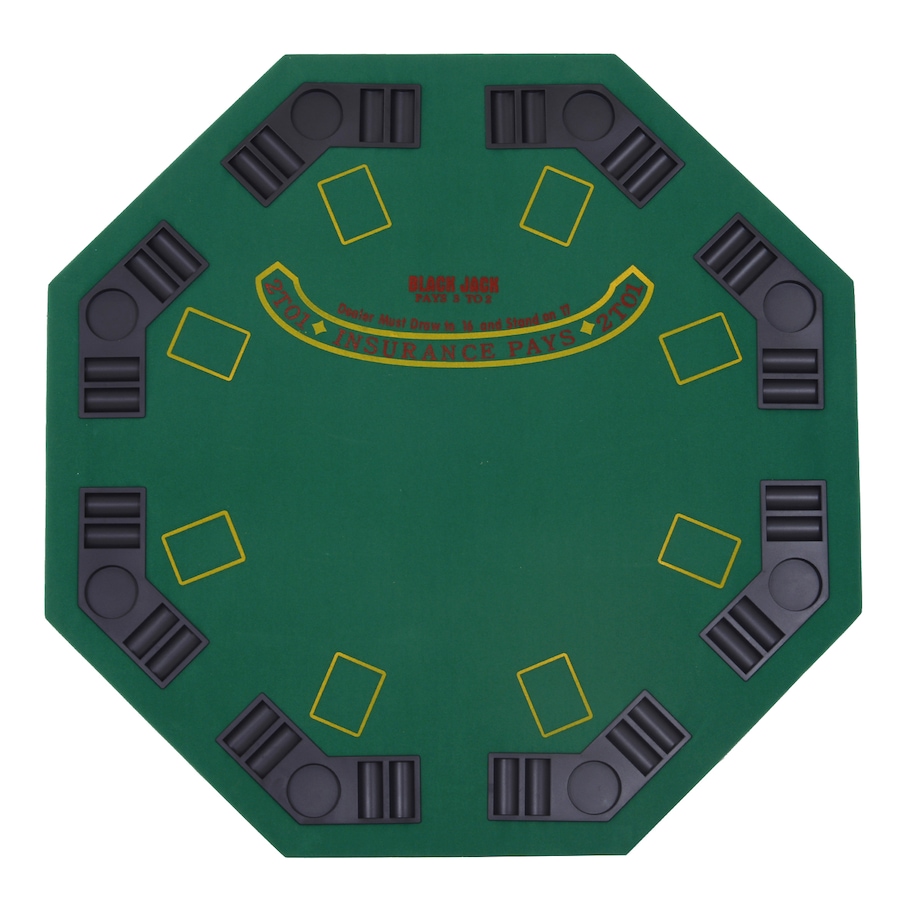 Image 929304_ALTMORE5.jpg, Product 929-304 / Price $139.99, Soozier 47" 8 Player Blackjack Folding Poker Table with Cup Holders, Green from Soozier on TSC.ca's Toys & Hobbies department